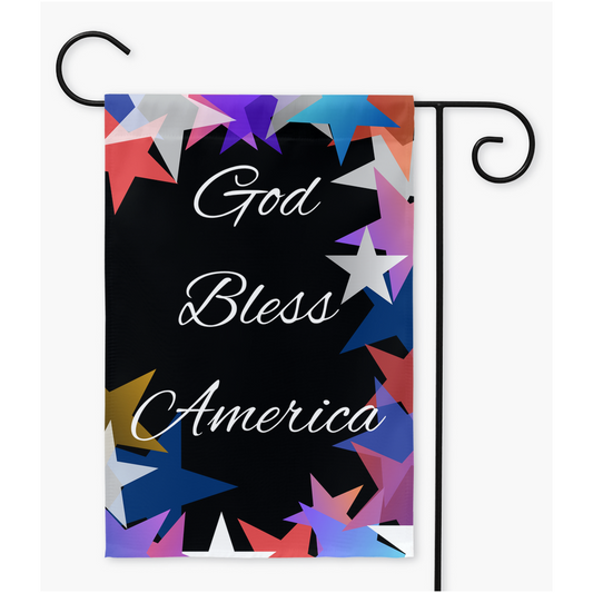 God Bless America Yard Flag