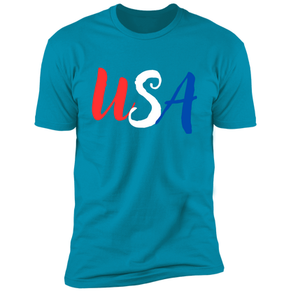 Red White Blue USA Men's Tee