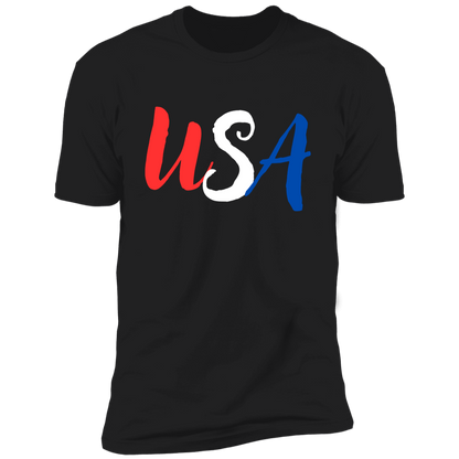 Red White Blue USA Men's Tee