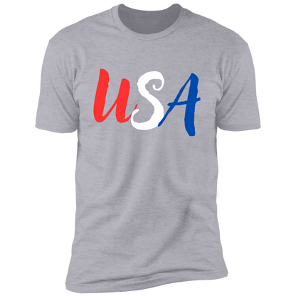 Red White Blue USA Men's Tee