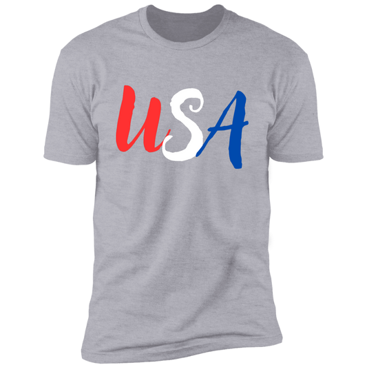 Red White Blue USA Men's Tee