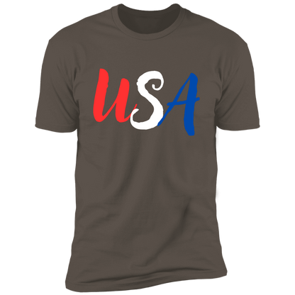 Red White Blue USA Men's Tee