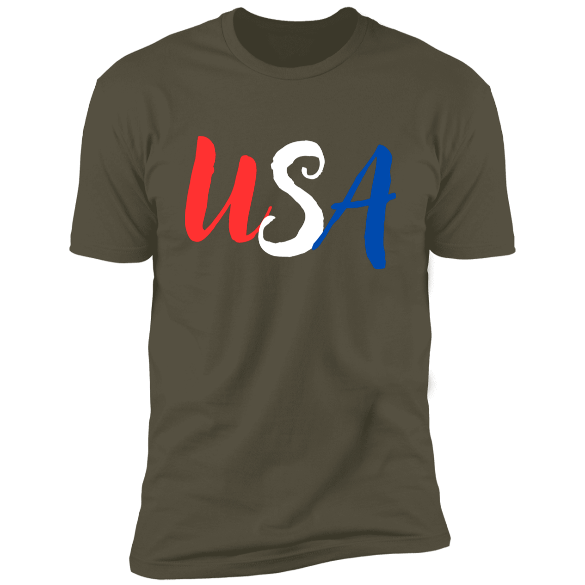 Red White Blue USA Men's Tee