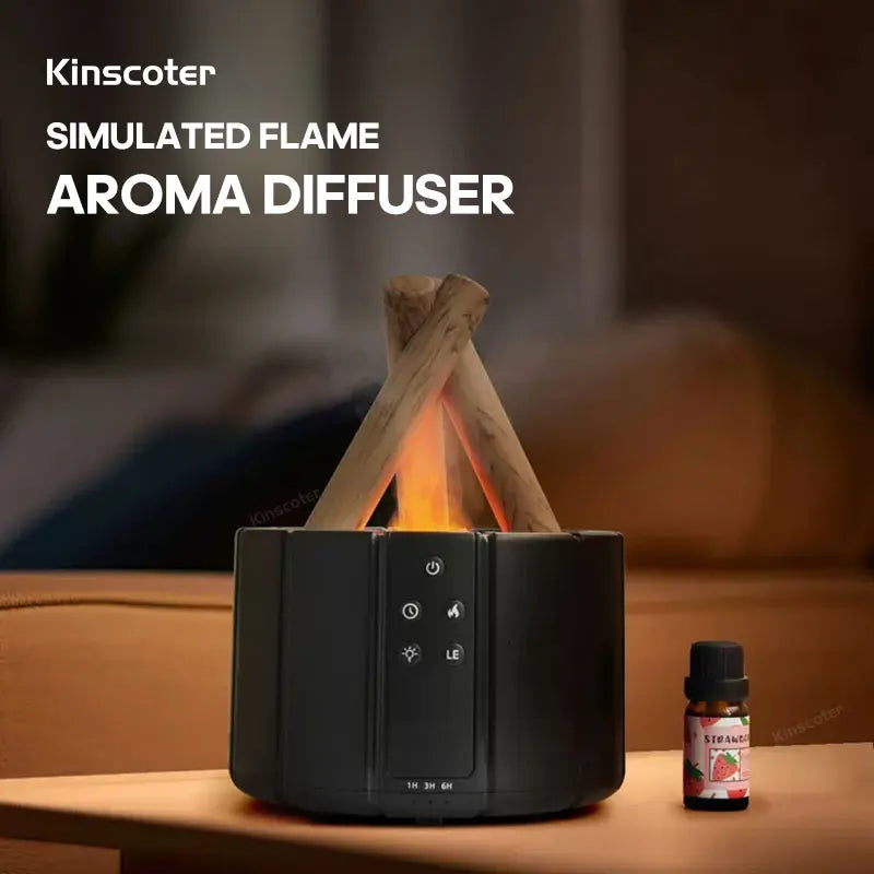 KINSCOTER Simulated Flame Aroma Diffuser