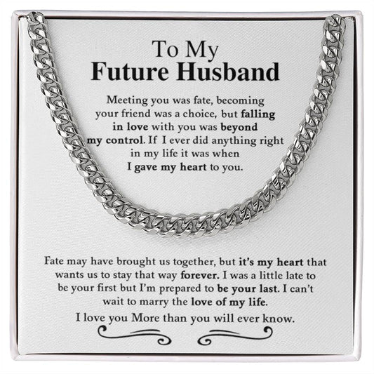 To My Future Husband | Cuban Link Chain